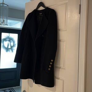 Dark navy wool coat